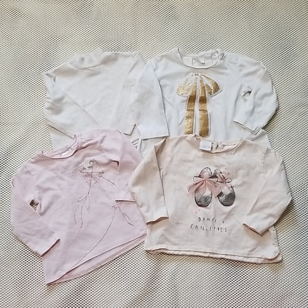 Zara baby/infant girl shirt bundle